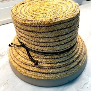 Straw bucket hat by Behar